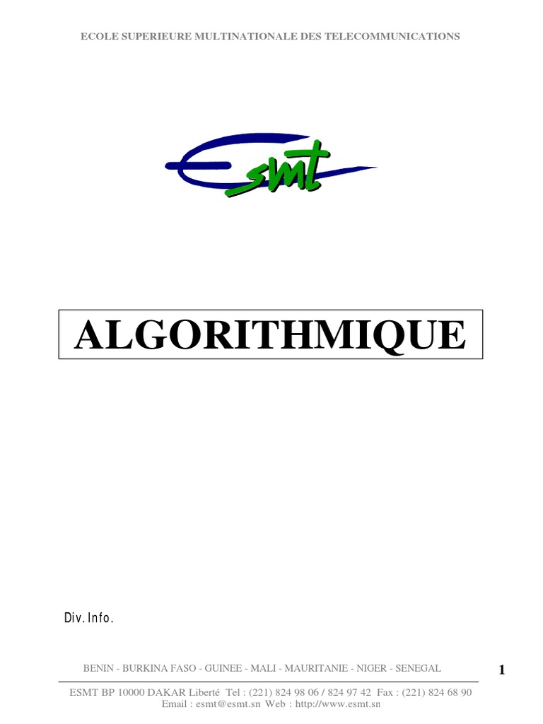 Introduction à l'Algorithmique | PDF | Langage de programmation ...