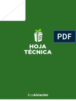 Hoja Técnica - Eco Aislación SRL