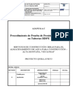 Procedimiento Prueba de Presión Hidrostática en Tuberías HDP (1) REVISION 2