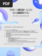 The Use of AI in Marketing by Slidesgo