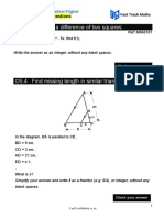 GCSE Maths Foundation-Higher - Grade 5 Revision - Sample Questions