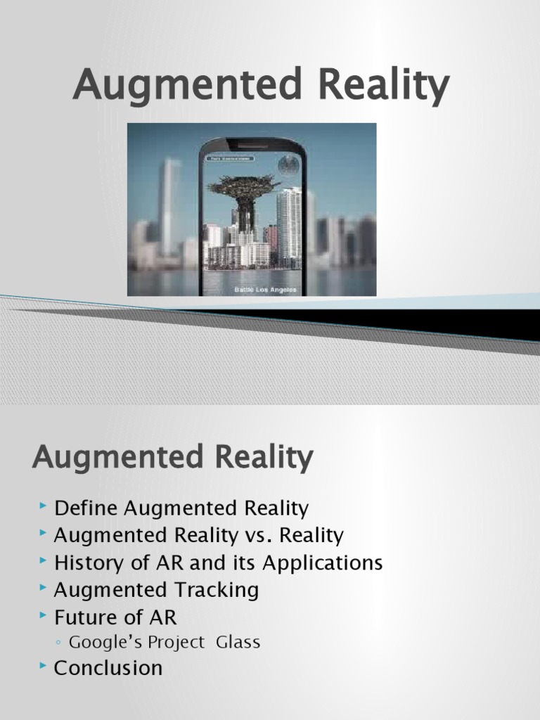 Understanding Augmented Reality Basics | PDF | Augmented Reality ...