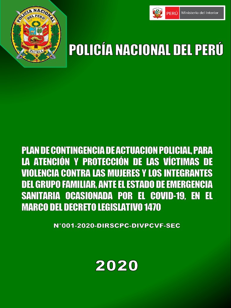Plan de Contingencia de Medidas de Proteccion Durante Emergencia ...