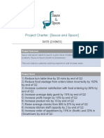 Project Charter Sauce and Spoon