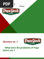 Case Analysis 3: Papa Gino's Inc