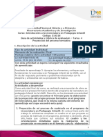 Guía de Actividades y Rúbrica de Evaluación – Tarea 4 Proyección Del Proceso Formativo