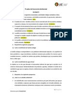 Prueba de Economía Ambiental Unidad II