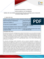 Syllabus Seminario Dirección Estratégica para El Desarrollo Territorial