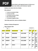 Class XII Database