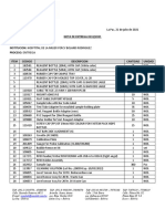 Delivery Note 0233/2021 to Hospital de la Mujer Percy Boland Rodriguez