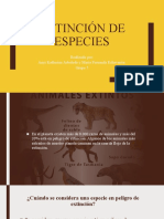 Extinción de Especies