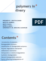 Role of Polymers in Drug Delivery