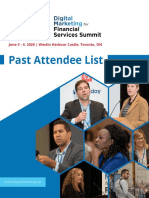 Past Attendee List: June 3 - 4, 2020 - Westin Harbour Castle, Toronto, ON