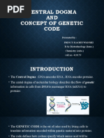 Central Dogma AND Concept of Genetic Code