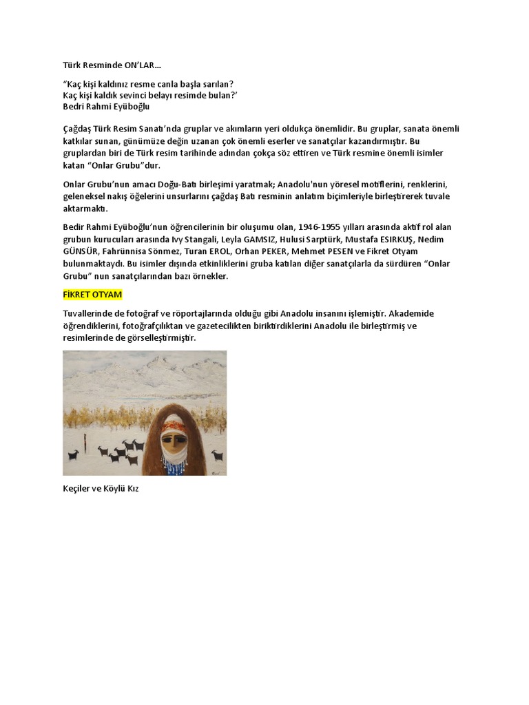 Onlar Grubu-Son Hali̇ | PDF