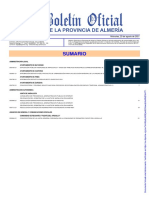 Boletín Oficial de La Provincia de Almería de 25 de Agosto de 2021
