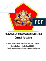 PT.GANESA UTAMA KONSTRUKSI, General Kontraktor Terpercaya