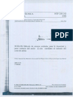 Ntp 339.143 1999 Densidad Del Cono de Arena