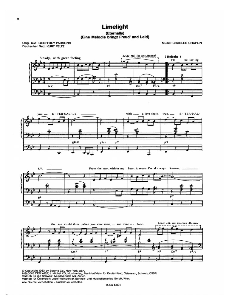 Limelight Charles Chaplin Pdf