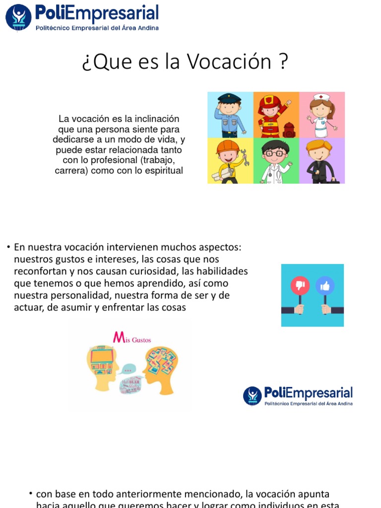 Definición y aspectos de la vocación | PDF | Crecimiento personal y ...