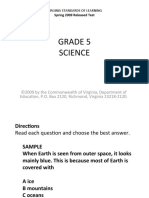 Grade 5 Science: Virginia Standards of Learning