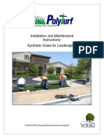 Installation and Maintenance Instructions: Synthetic Grass For Landscaping