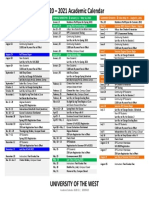 20 - 21 Academic Calendar