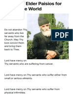 Prayer of Elder Paisios For The Whole World