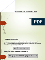Presentacion N 5 PSU de Matematica Numeros Racionales Reales y Raices