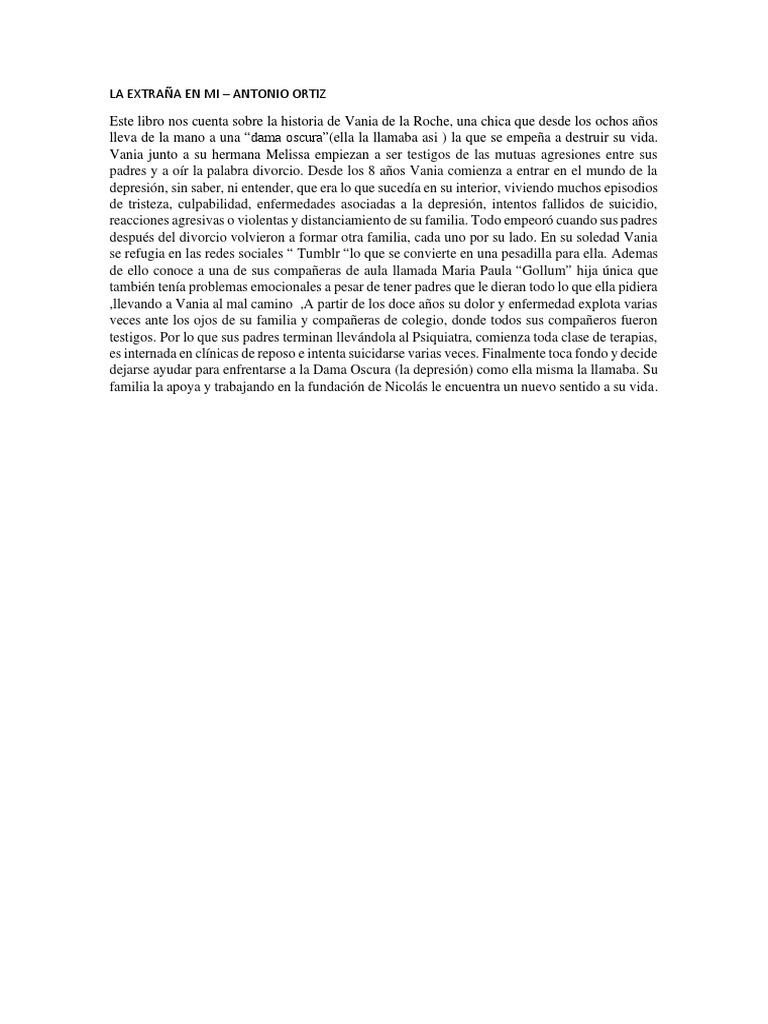 La Extrana en Mi | PDF