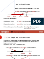 Past Simple and Past Continuous: 1 We Use The Past Continuous For Actions Which Were Unfinished at A Past Time