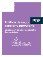 Política de Seguridad Escolar y Parvularia 2da Edición