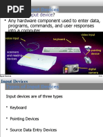 Input Device: Types of Input Devices