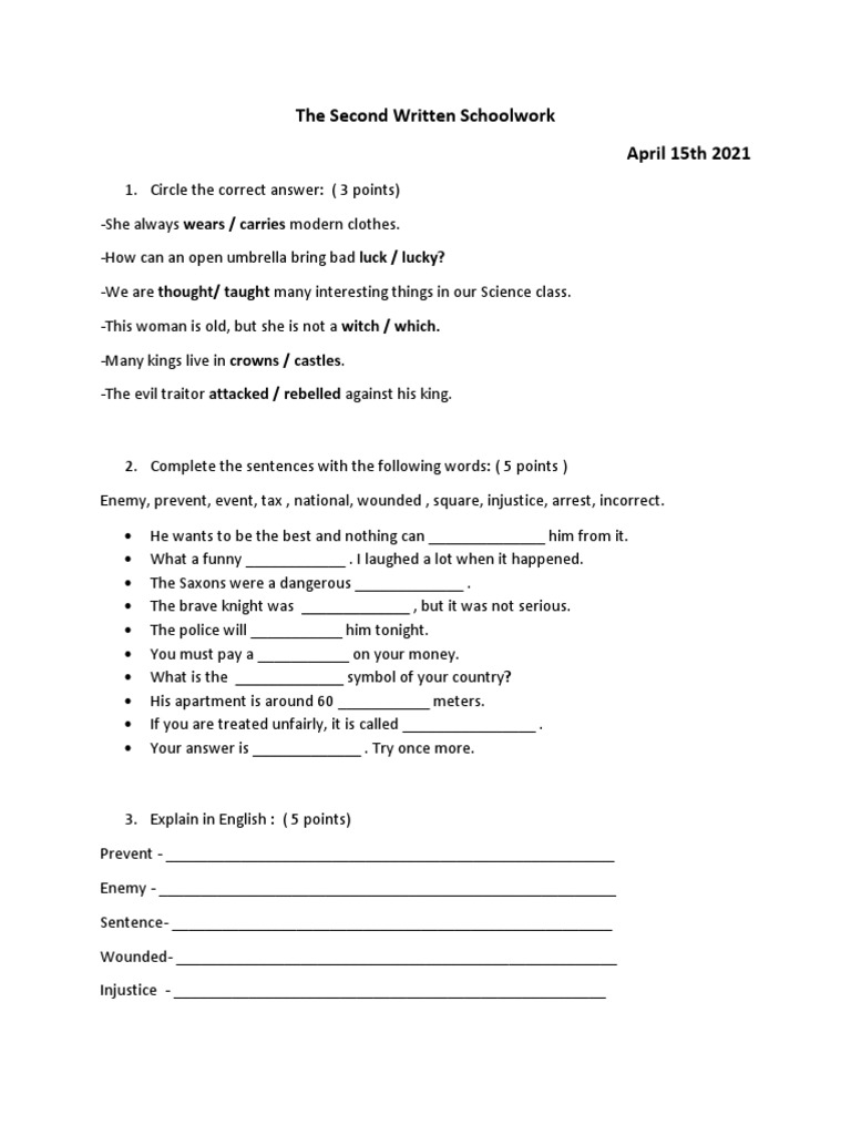 9th Grade English Exam Practice | PDF | Language Arts & Discipline
