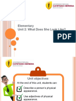 Elementary - Unit 2 - Describing People