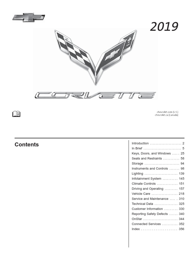 2005 CORVETTE OWNERS MANUAL PDF visual data 2