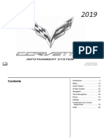 2019 Chevrolet Corvette Infotainment System Guide