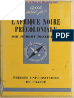 L'afrique Noir Precolonial