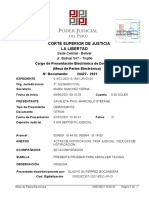 La Libertad Corte Superior de Justicia: Cargo de Presentación Electrónica de Documento (Mesa de Partes Electrónica) 24427