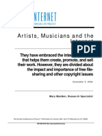 Artists, Musicians and The Internet