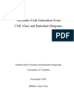 Automatic Code Generation From UML Class and Statechart Diagrams