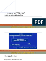 Formation and Particle Size Analysis of Soil