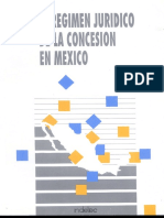 El régimen jurídico de la concesión en México