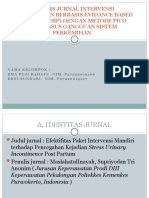 Analisis Jurnal Ebp Sistem Perkemihan