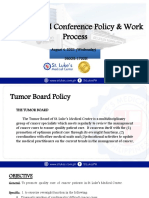 Tumor Board Conference Policy & Work Process