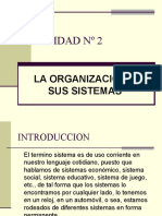 UNIDAD II - La Organizacion y Sus Sistemas