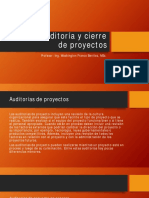 14 Auditoría y Cierre de Proyectos