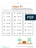Multiplication Division Signs 1