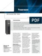 Características: UPS Powerware 9390 - Trifásico
