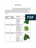 Cuadro Comparativo de Chiles